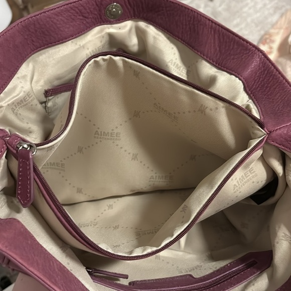 NWT Aimee Kestenberg Christina Tote in Vino - Picture 7 of 11